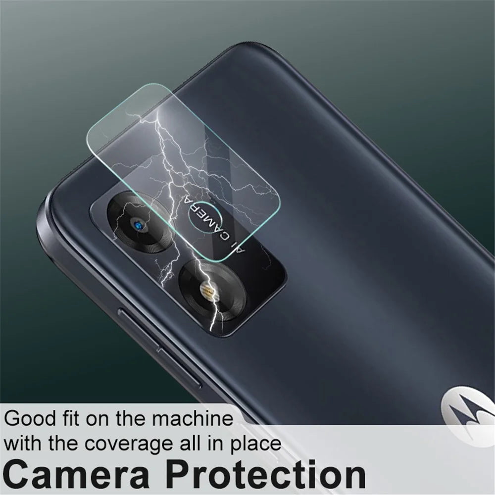 IMAK 2Pcs  /  Set for Motorola Moto E13 4G Camera Lens Protector Tempered Glass HD Clear Phone Lens Film - 4