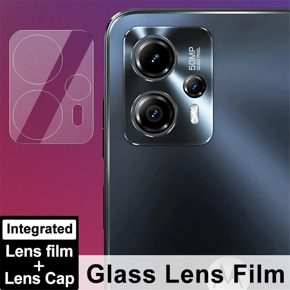 IMAK For Motorola Moto G13 4G / G23 4G Camera Lens Film Tempered Glass Phone Lens Protector+Acrylic Lens Cap - 3