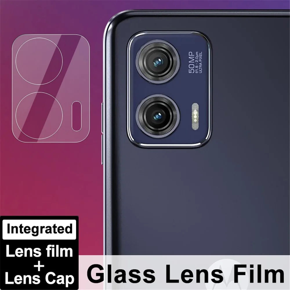 IMAK For Motorola Moto G73 5G Tempered Glass Camera Lens Protector Integrated Lens Film+Acrylic Lens Cap - 4