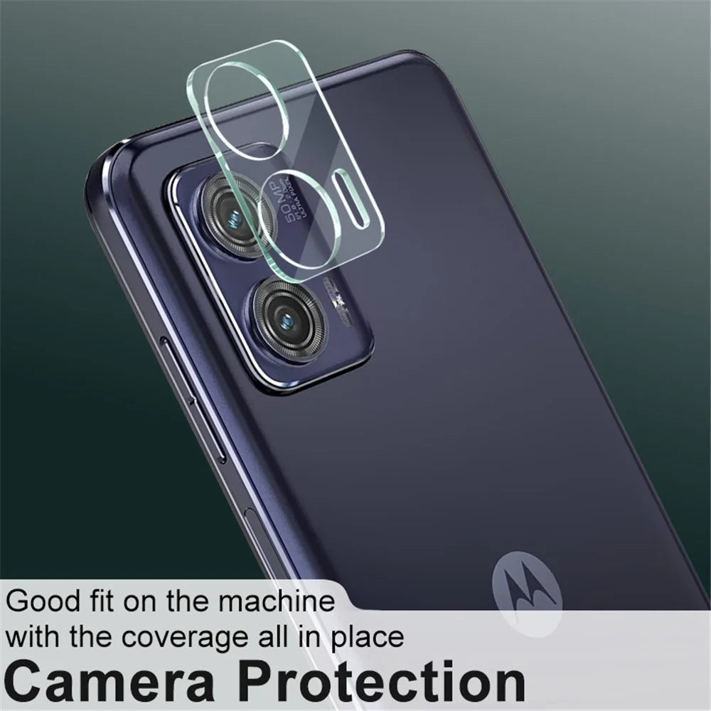 IMAK For Motorola Moto G73 5G Tempered Glass Camera Lens Protector Integrated Lens Film+Acrylic Lens Cap - 5