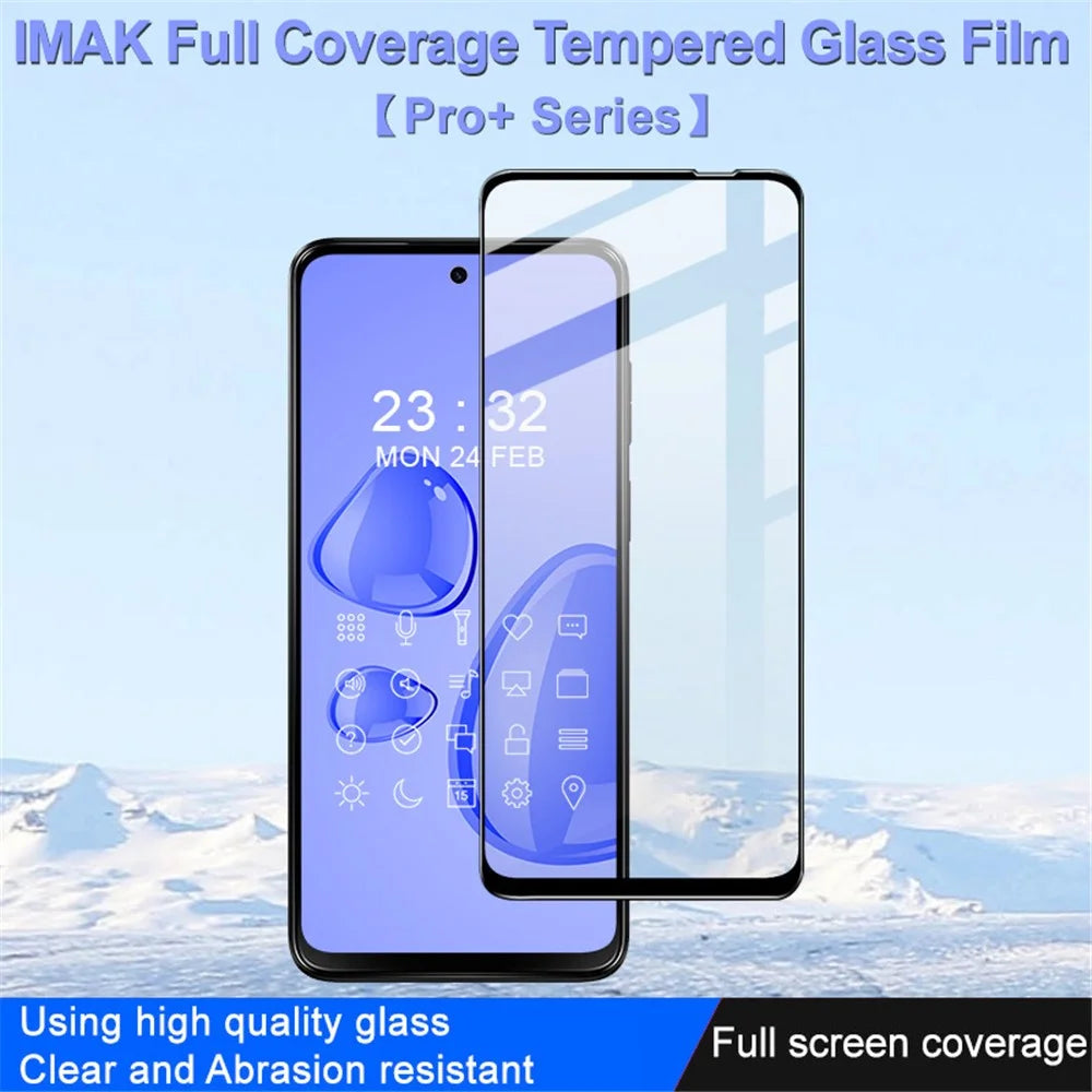IMAK Pro+ Series for Motorola Moto G13 4G / G23 4G Phone Full Screen Protector Explosion-proof Tempered Glass Film - 4