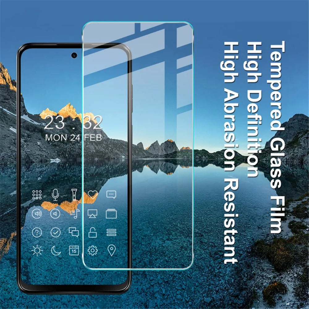 IMAK H Series for Motorola Moto G13 4G / G23 4G Tempered Glass HD Clear Full Glue Phone Screen Protector - 4