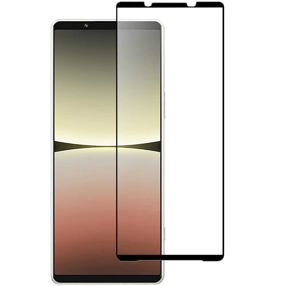 For Sony Xperia 10 V Black Edge Full Glue Screen Protector Anti-explosion Phone AGC Glass Film - 1
