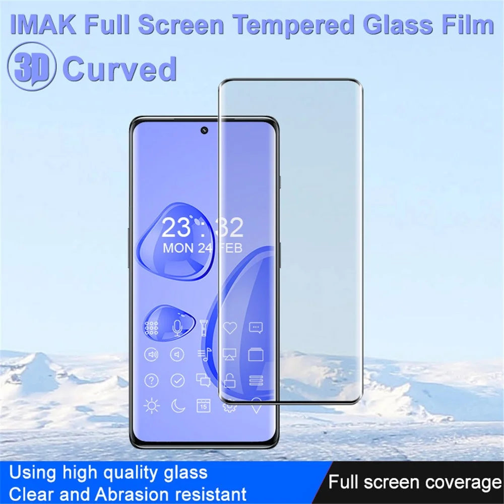 IMAK For OnePlus Ace 2 5G / 11R 5G Phone Screen Protector 3D Curved Full Screen Tempered Glass Film - 4