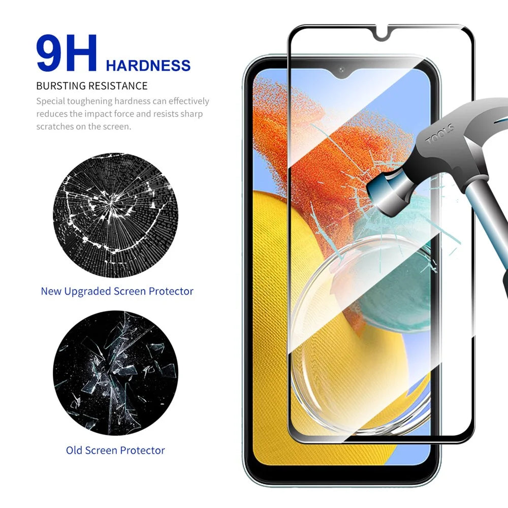 ENKAY HAT PRINCE for Samsung Galaxy M14 5G Phone Full Screen Protector High Aluminium-silicon Glass 0.26mm 9H 2.5D Screen Film - 3