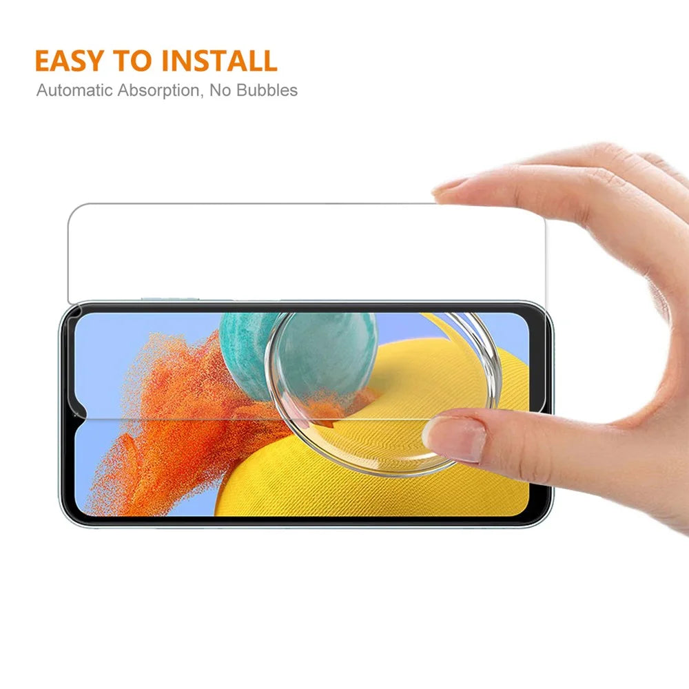 ENKAY HAT PRINCE for Samsung Galaxy M14 5G Phone Screen Protector 0.26mm 9H 2.5D HD Clear High Aluminium-silicon Glass Film - 4