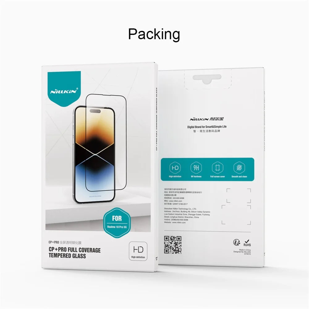 NILLKIN CP+PRO for Realme 10 Pro 5G Phone Full Screen Protector AGC Glass Shatter-proof HD Clear Screen Film - 6