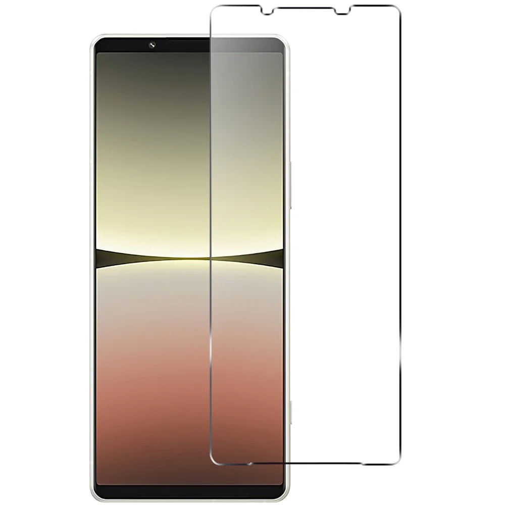 For Sony Xperia 10 V Tempered Glass Phone Screen Protector 2.5D Arc Edge Anti-explosion HD Clear Screen Film - 1