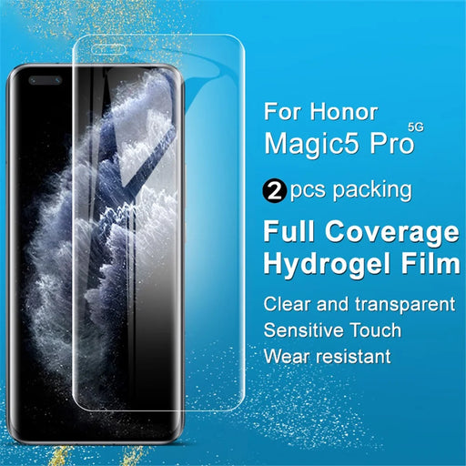 IMAK 2Pcs  /  Set Hydrogel Film III for Honor Magic5 Pro Phone Screen Protector Anti-scratch HD Clear TPU Film - 2