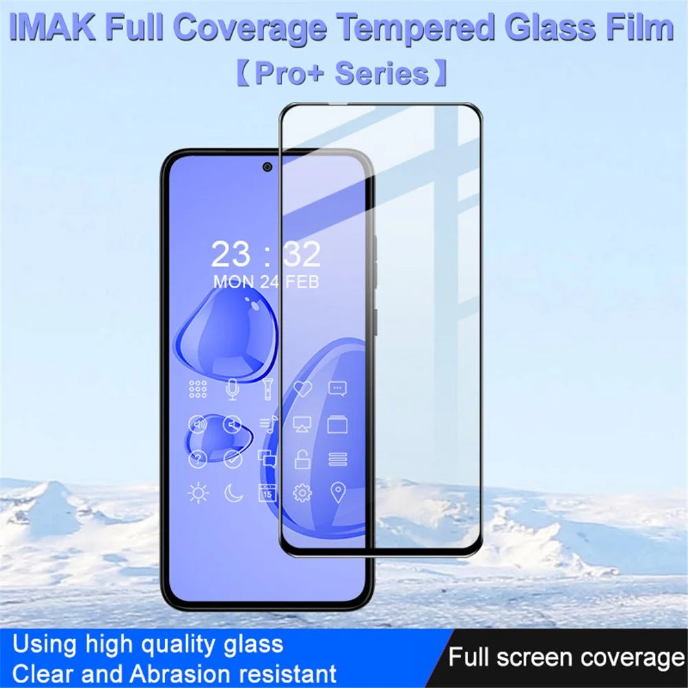 IMAK Pro+ Series for Motorola Edge 30 Neo 5G Tempered Glass Film Full Glue Phone Full Screen Protector - 4