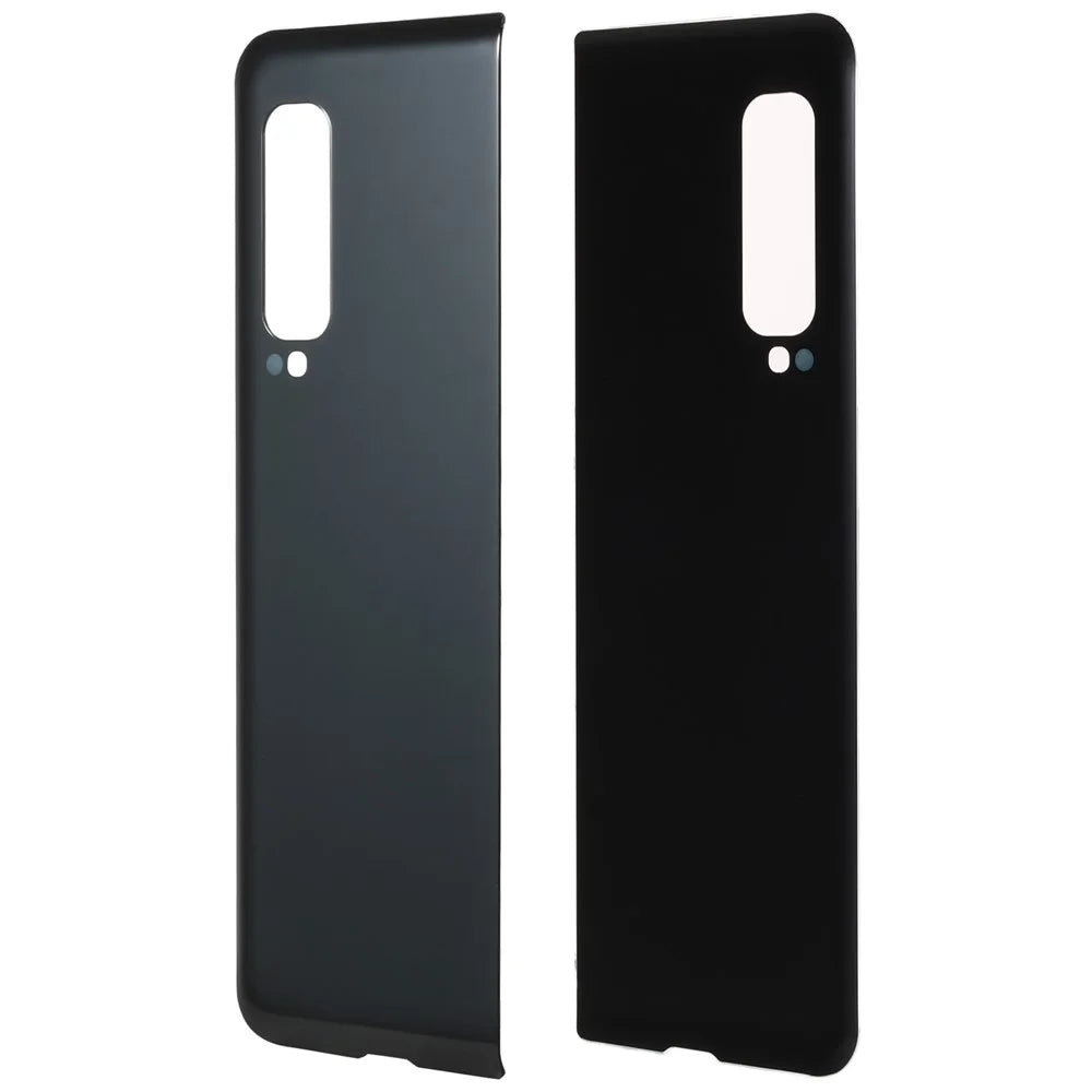 For Samsung Galaxy Fold F900 / Fold 5G F907 Back Battery Housing Cover Replacement Part (without Logo) - Cosmos Black - 1