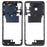 For Xiaomi Redmi Note 10 5G / Note 10T 5G OEM Middle Housing Plate Frame Replacement Part (without Logo) - Black - 1