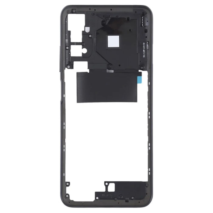 For Xiaomi Redmi Note 10 5G / Note 10T 5G OEM Middle Housing Plate Frame Replacement Part (without Logo) - Black - 3