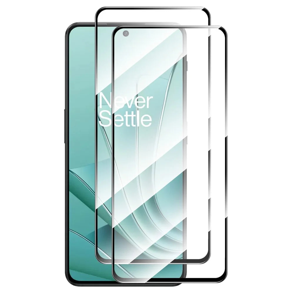 ENKAY HAT PRINCE 2Pcs Full Screen Protector for OnePlus Nord 3 5G / Ace 2V High Aluminium-silicon Glass 0.26mm 9H 2.5D Full Glue Silk Printing Film - 1