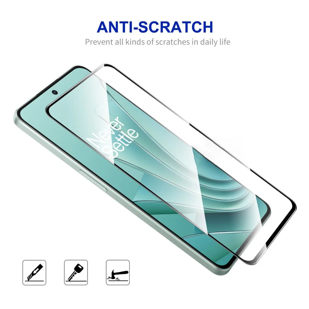 ENKAY HAT PRINCE 2Pcs Full Screen Protector for OnePlus Nord 3 5G / Ace 2V High Aluminium-silicon Glass 0.26mm 9H 2.5D Full Glue Silk Printing Film - 4