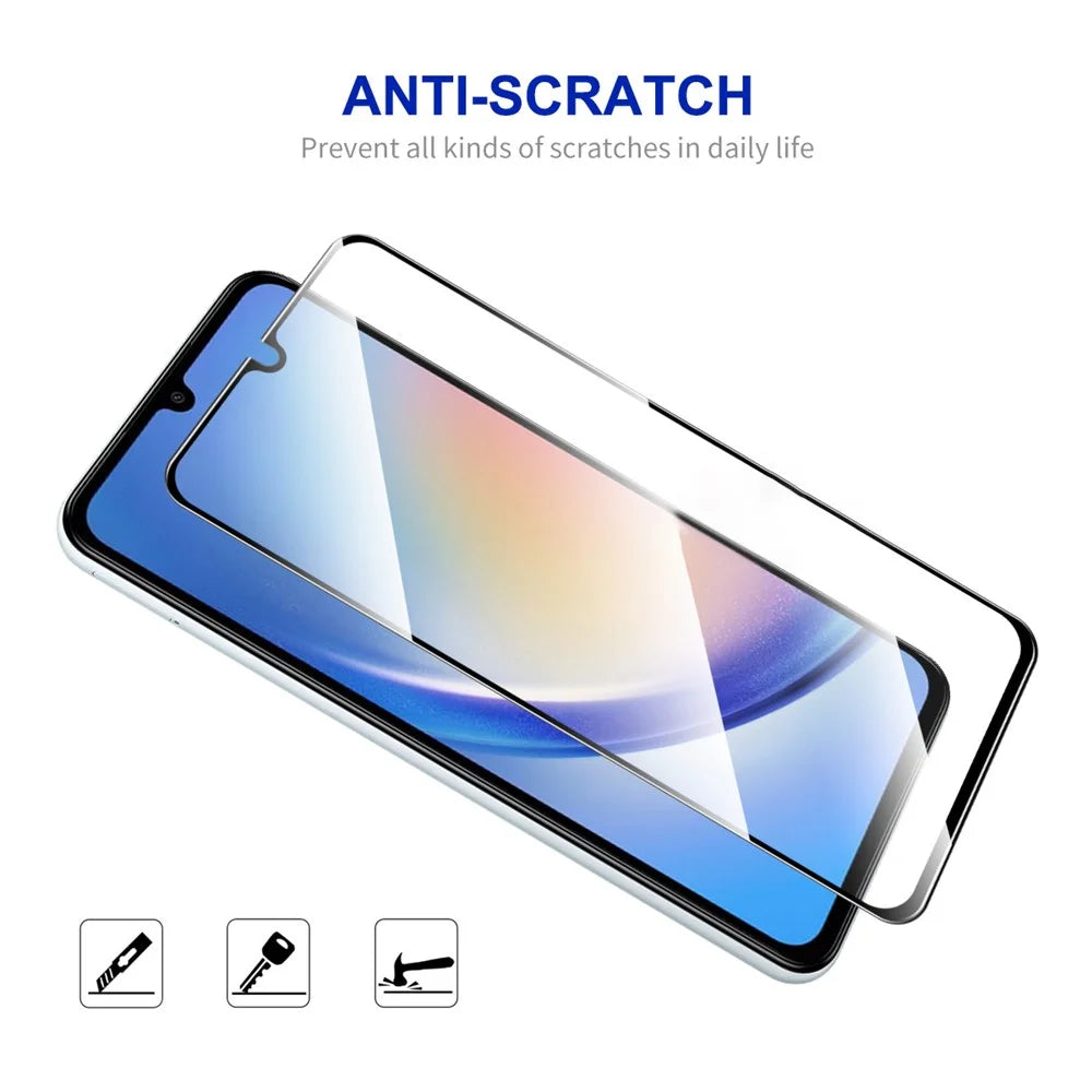 ENKAY HAT PRINCE for Samsung Galaxy A34 5G / M34 5G / F34 5G High Aluminium-silicon Glass 0.26mm 9H 2.5D Full Glue Full Screen Protector - 4