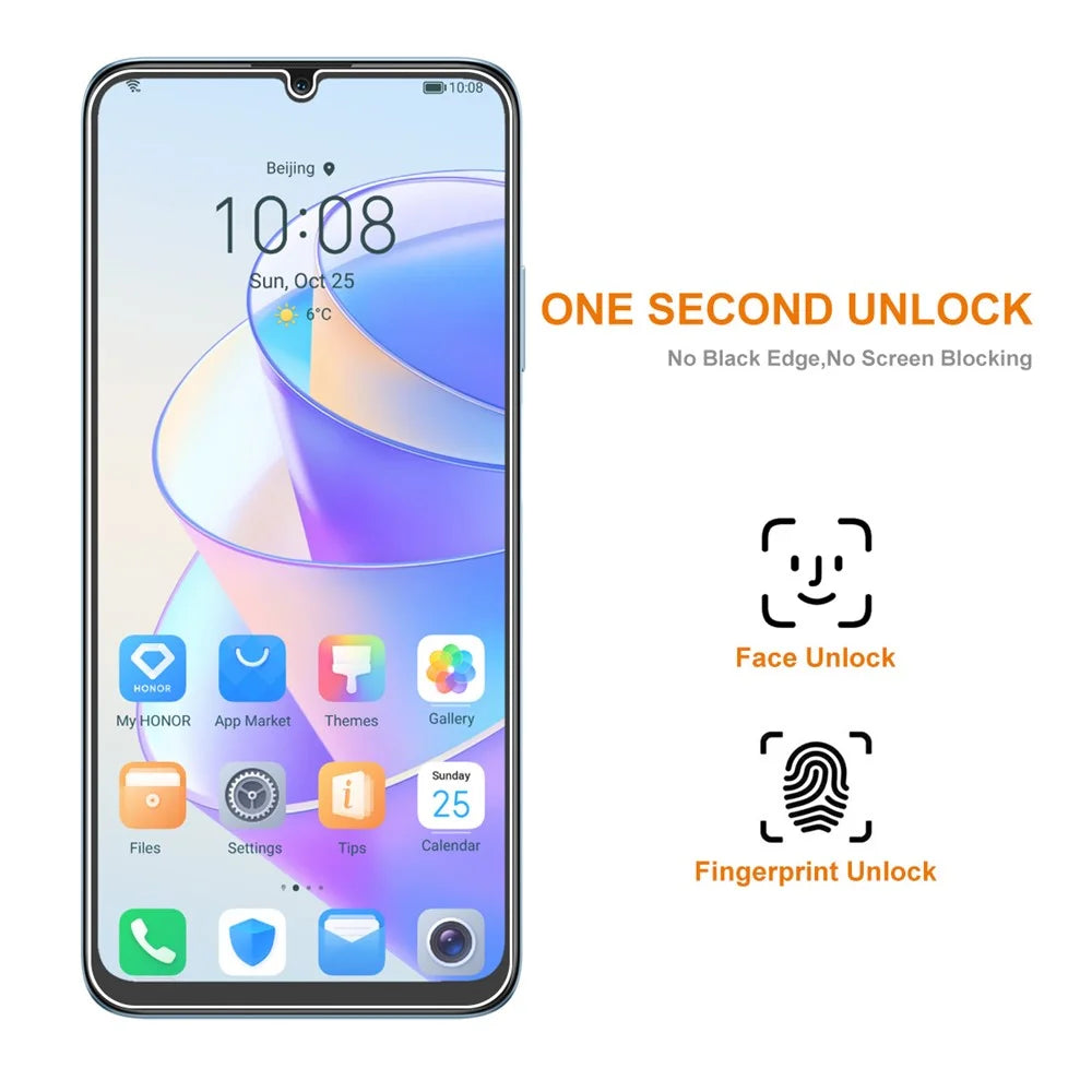 ENKAY HAT PRINCE for Honor X7a 4G High Aluminium-silicon Glass Phone Screen Protector 0.26mm 9H 2.5D Screen Film - 3