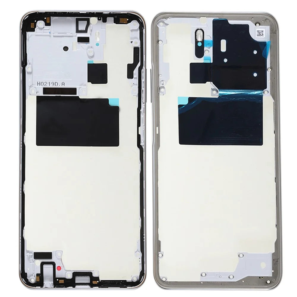 For Xiaomi Redmi Note 10 4G OEM Middle Housing Plate Frame Replacement Part (without Logo) - Frost White - 1