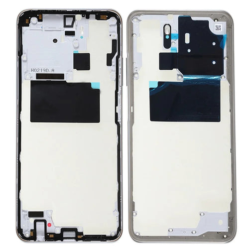 For Xiaomi Redmi Note 10 4G OEM Middle Housing Plate Frame Replacement Part (without Logo) - Frost White - 1