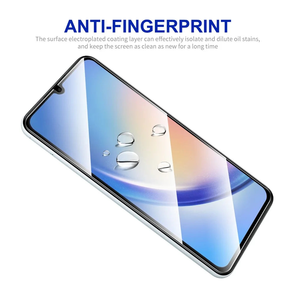 ENKAY HAT PRINCE 5Pcs for Samsung Galaxy A34 5G / M34 5G / F34 5G High Aluminium-silicon Glass Anti-scratch Film Silk Printing 0.26mm 9H 2.5D Screen Protector - 5