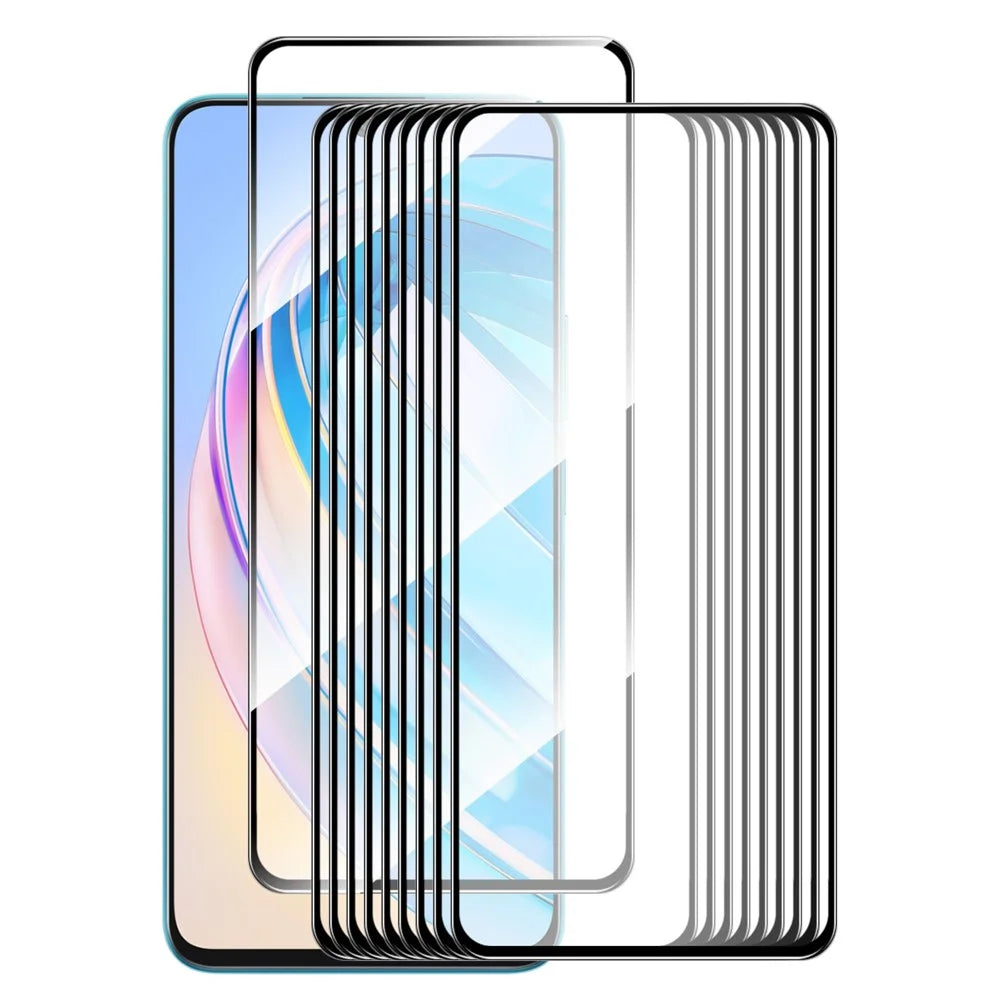 ENKAY HAT PRINCE 10Pcs for Honor X8a 4G High Aluminium-silicon Glass Film 0.26mm Silk Printing 9H 2.5D Screen Protector - 1