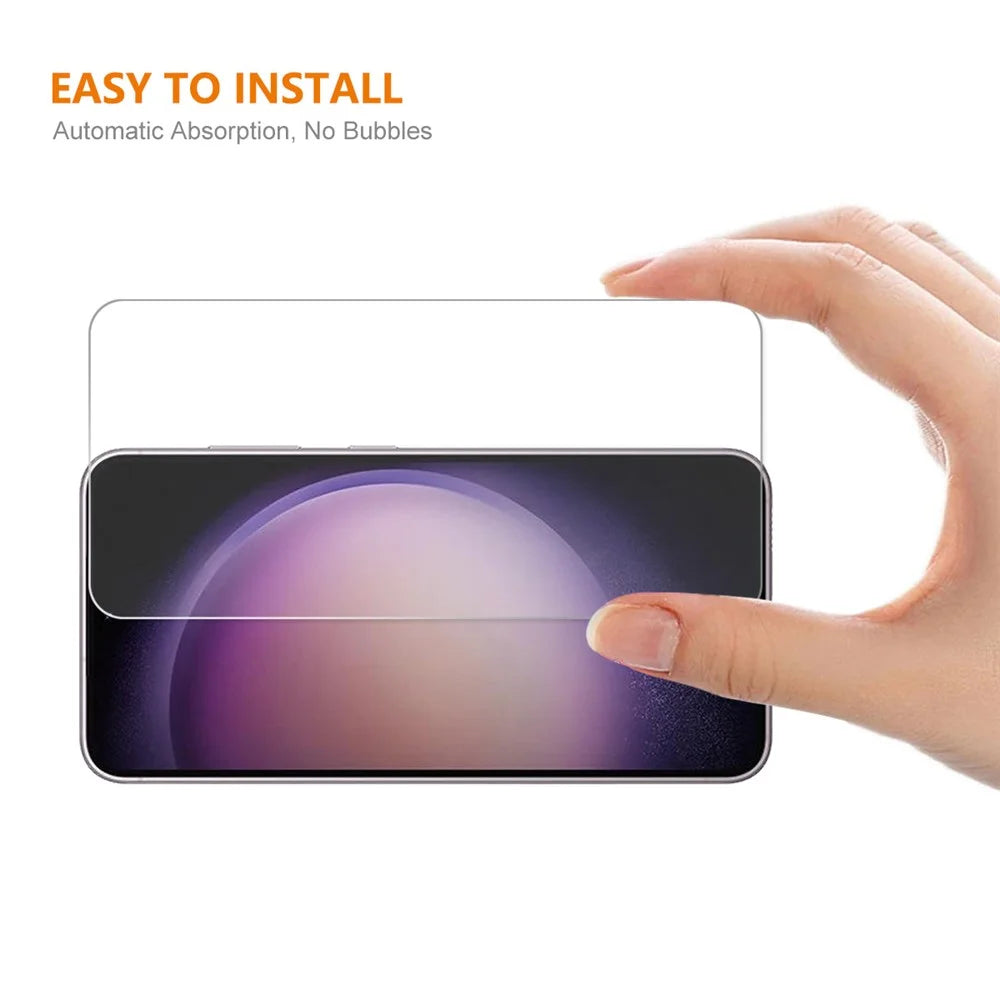 ENKAY HAT PRINCE 10Pcs / Set for Samsung Galaxy S23 0.18mm Ultra-thin Screen Protector Full Glue High Aluminum-silicon Glass Anti-scratch Film [Support Ultrasonic Fingerprint Unlock] - 4