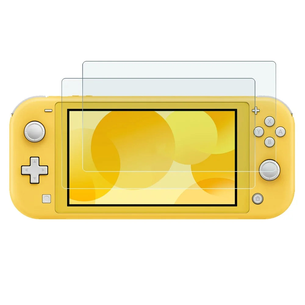 NORTHJO 2Pcs A+ Screen Protector for Nintendo Switch Lite , 0.3mm Tempered Glass 2.5D Shatterproof Film - Transparent - 1