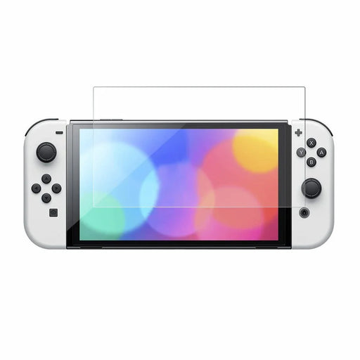 NORTHJO A+ For Nintendo Switch OLED 0.3mm Screen Protector Scratch-Resistant 2.5D Tempered Glass Film - Transparent - 1
