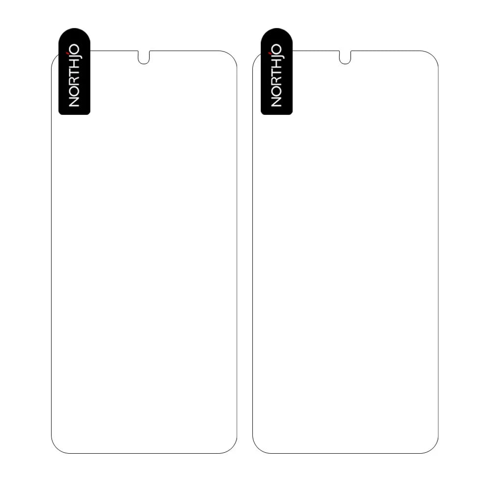 NORTHJO 2Pcs A+ Screen Protector for Samsung Galaxy A14 4G / 5G , 0.3mm 2.5D Anti-Scratch Tempered Glass Film Guard - Transparent - 2