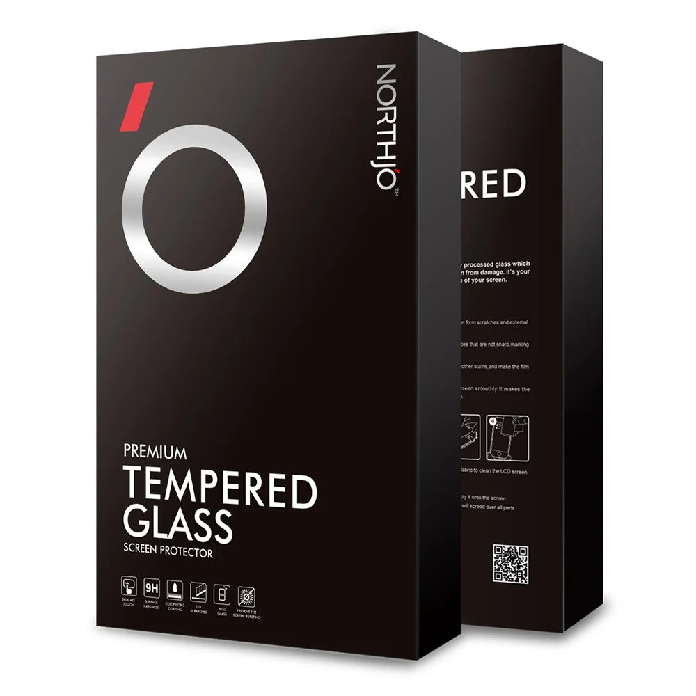 NORTHJO 2Pcs A+ Screen Protector for Samsung Galaxy A14 4G / 5G , 0.3mm 2.5D Anti-Scratch Tempered Glass Film Guard - Transparent - 4