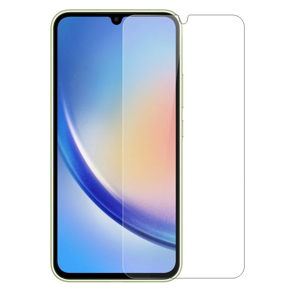NORTHJO 2Pcs A+ Clear Screen Protector for Samsung Galaxy A34 5G , Shatterproof 0.3mm 2.5D Tempered Glass Film - Transparent - 3