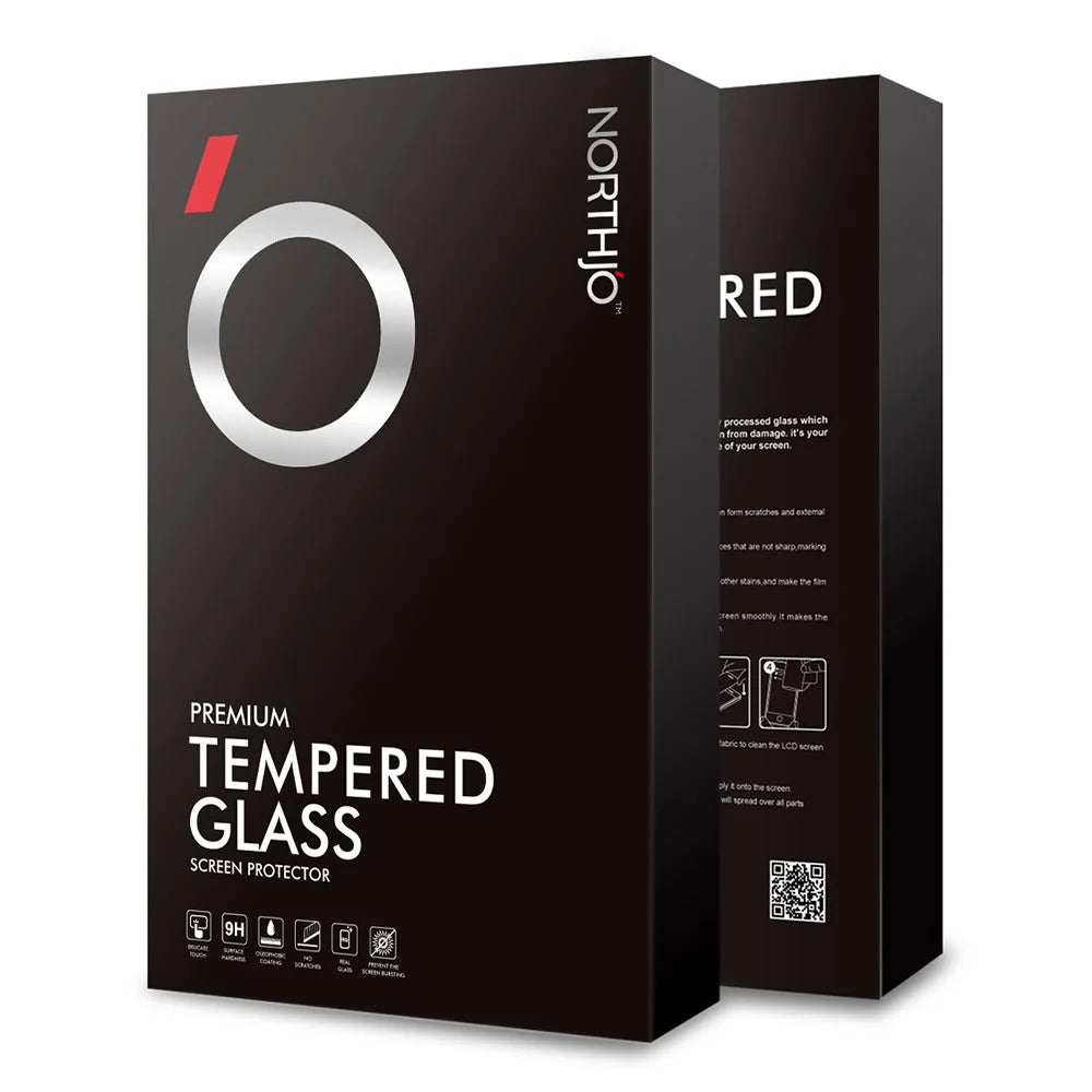 NORTHJO 2Pcs A+ Clear Screen Protector for Samsung Galaxy A34 5G , Shatterproof 0.3mm 2.5D Tempered Glass Film - Transparent - 4
