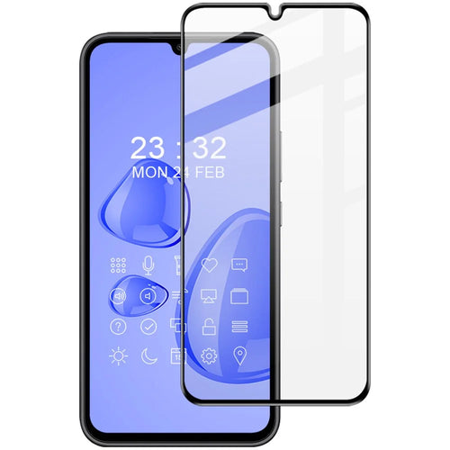 IMAK Pro+ Series for Samsung Galaxy A24 4G (162.1 x 77.6 x 8.3mm) 9H Hardness HD Full Screen Protector Anti-Dust Tempered Glass Film - 1