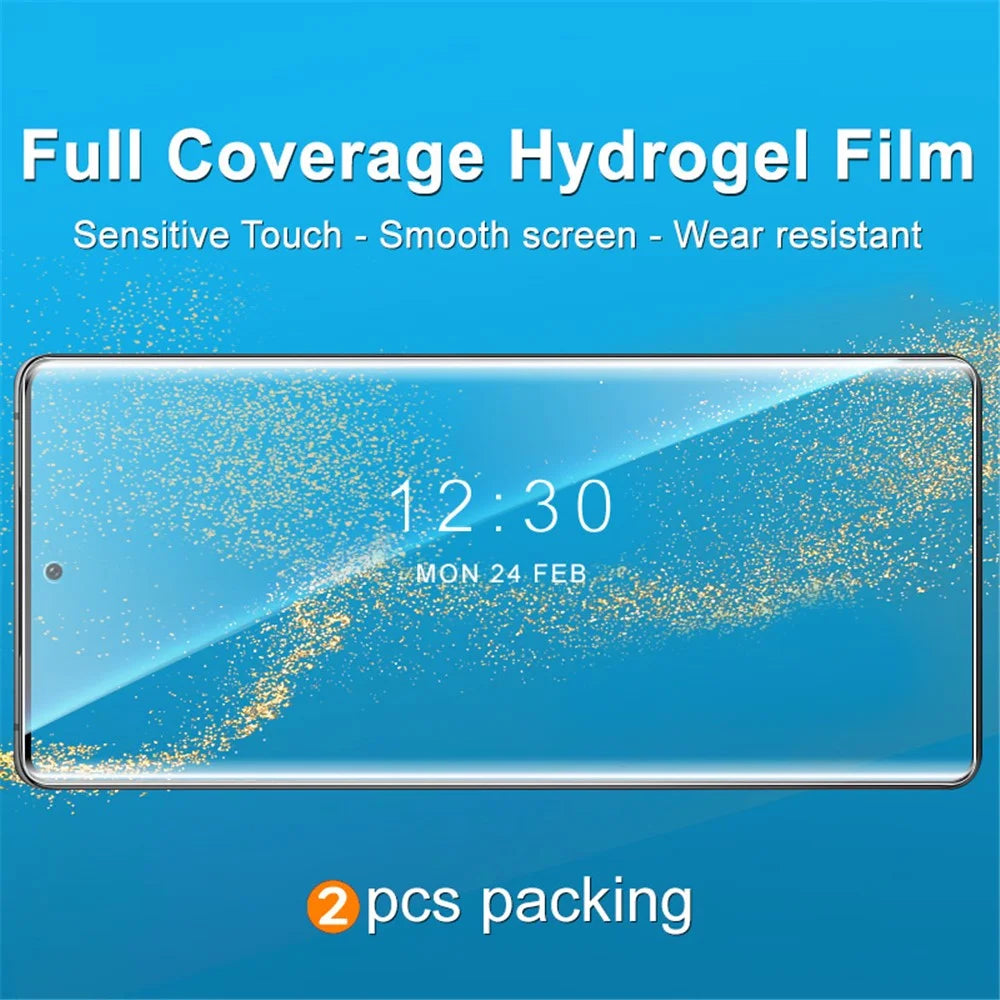 IMAK 2Pcs / Set Hydrogel Film III for vivo X90s 5G  / X90 Pro+ 5G / X90 5G / X90 Pro 5G HD Clear Full Screen Protector Soft TPU Screen Film - 2