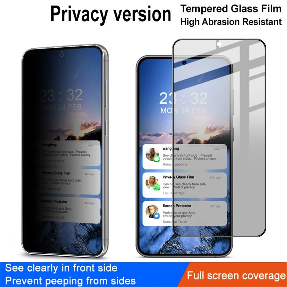 IMAK For Samsung Galaxy S23 / S22 5G Tempered Glass Screen Film Anti-Spy Phone Screen Protector (Fingerprint Unlock Version) - 2