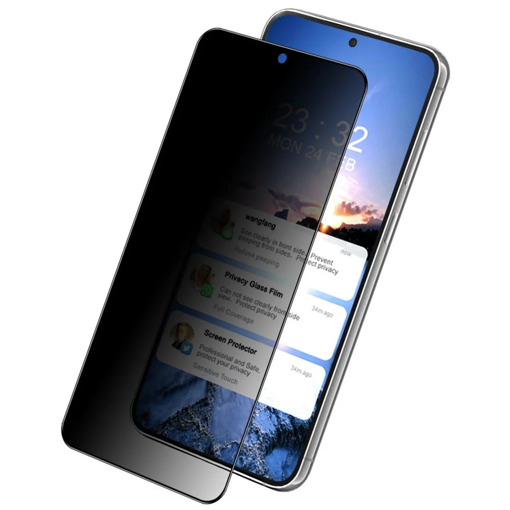 IMAK For Samsung Galaxy S23 / S22 5G Tempered Glass Screen Film Anti-Spy Phone Screen Protector (Fingerprint Unlock Version) - 3