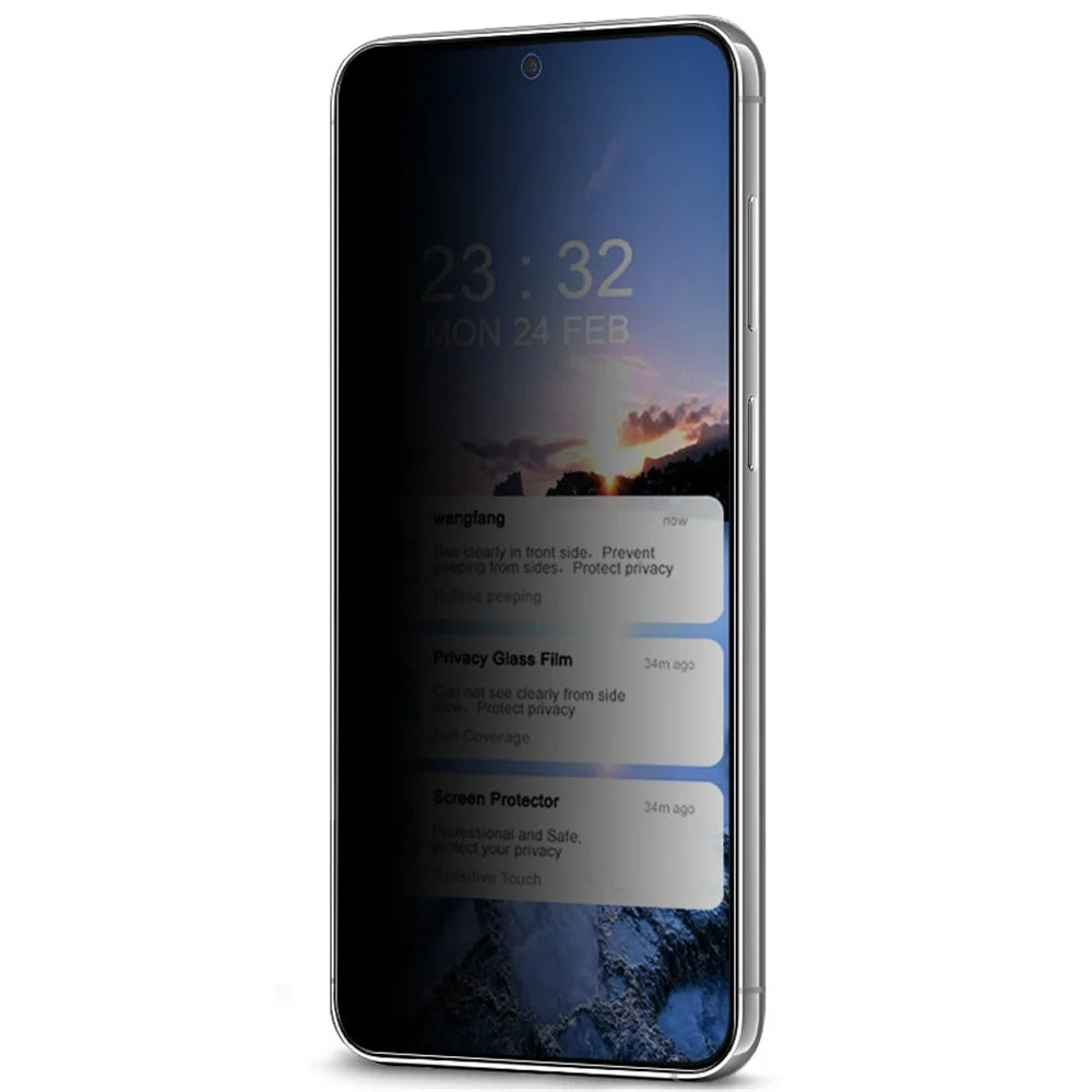 IMAK For Samsung Galaxy S23 / S22 5G Tempered Glass Screen Film Anti-Spy Phone Screen Protector (Fingerprint Unlock Version) - 4