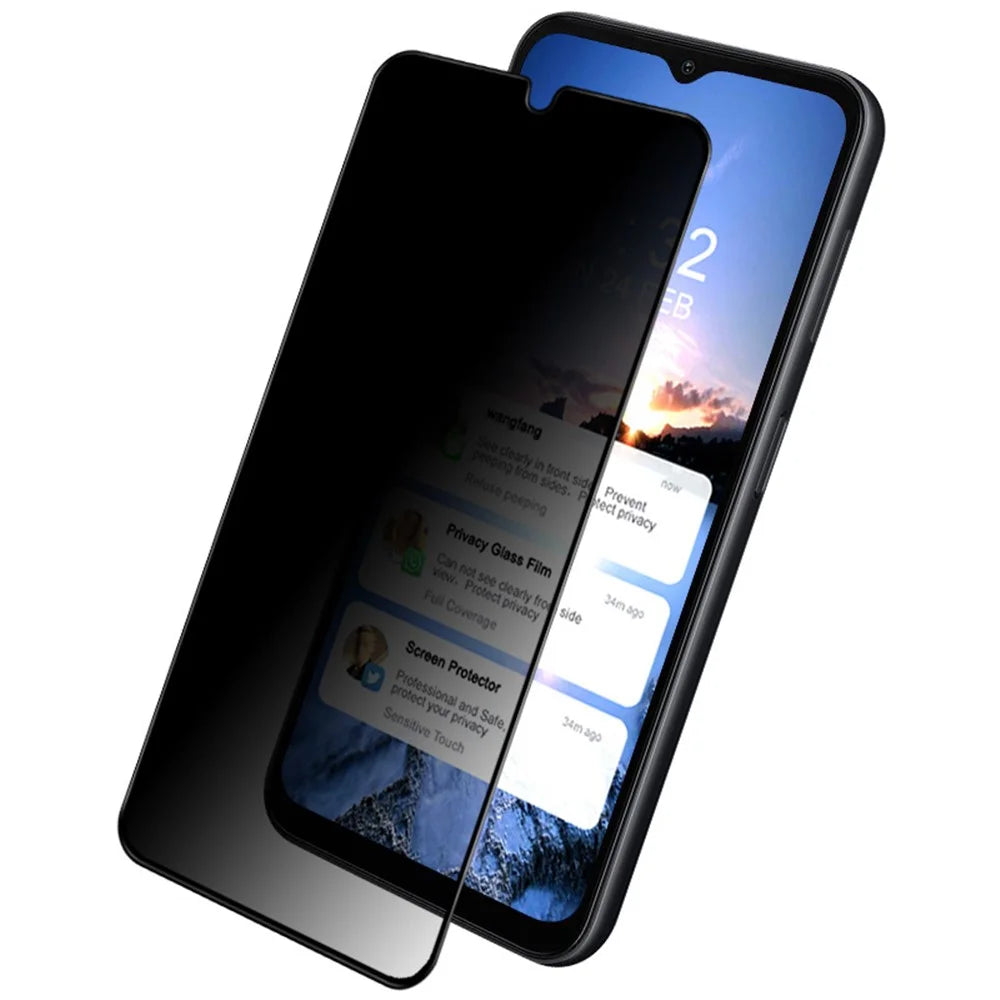 IMAK For Samsung Galaxy A14 4G / 5G Anti-spy Screen Protector Full Cover Privacy Protection Tempered Glass Film - 3