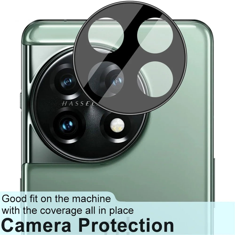 IMAK For OnePlus 11 5G Phone Rear Camera Lens Protector HD Clear Tempered Glass Film (Black Version) - 3