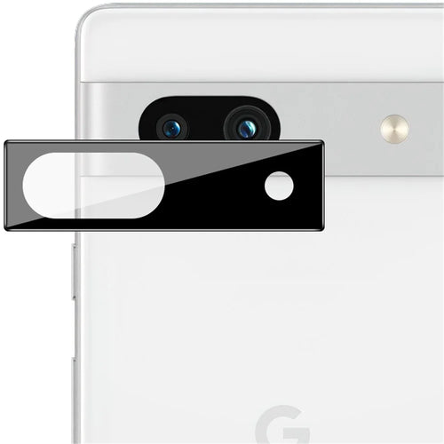 IMAK Camera Lens Protector for Google Pixel 7a , Bubble-free Installation Tempered Glass Film (Black Version) - 1