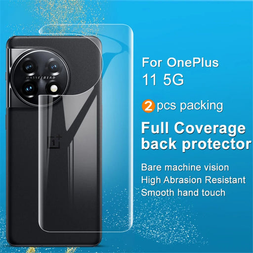 IMAK 2Pcs  /  Set For OnePlus 11 5G Hydrogel Film III Ultra Clear TPU Back Film Phone Back Protector - 2