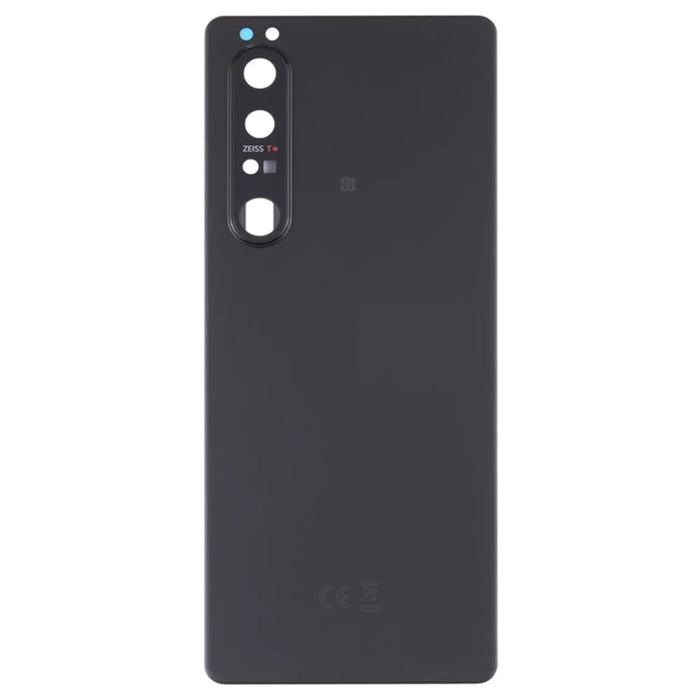 For Sony Xperia 1 III 5G OEM Battery Housing with Adhesive Sticker + Camera Lens Cover - Black - 2