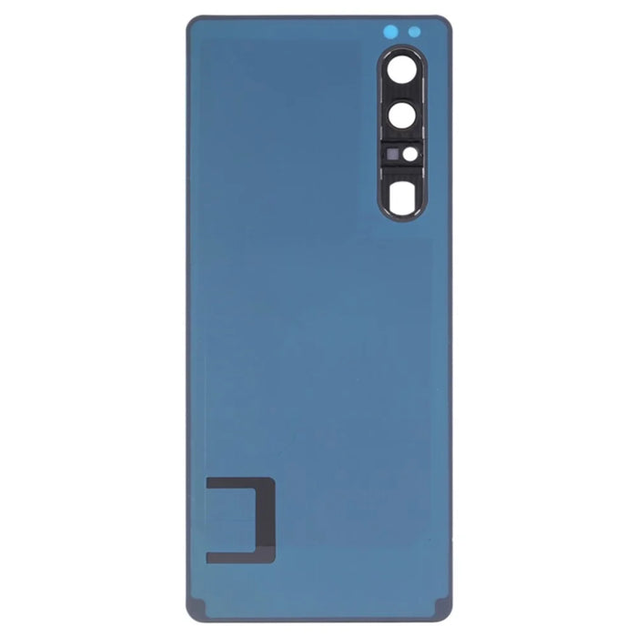 For Sony Xperia 1 III 5G OEM Battery Housing with Adhesive Sticker + Camera Lens Cover - Black - 3