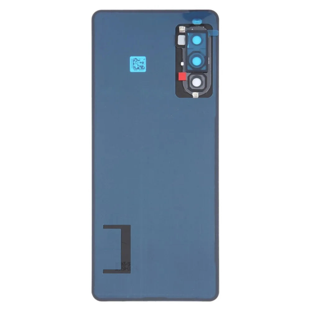 For Sony Xperia 10 IV 5G OEM Battery Housing with Adhesive Sticker + Camera Lens Cover - Black - 3