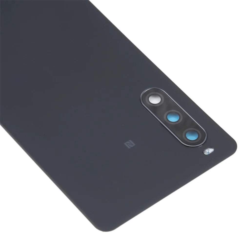 For Sony Xperia 10 IV 5G OEM Battery Housing with Adhesive Sticker + Camera Lens Cover - Black - 4