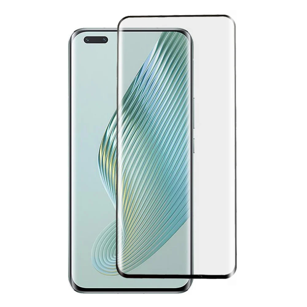 For Honor Magic5 Pro Tempered Glass Film 3D Curved Full Cover Side Glue Clear Screen Protector - 1