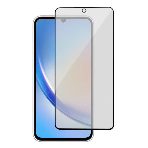 For Samsung Galaxy A34 5G Privacy Silk Printing Screen Protector Full Cover Anti-Spy Tempered Glass Film (Side Glue) - 1