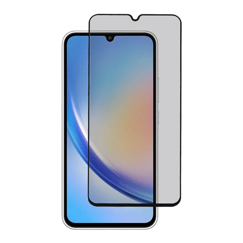 For Samsung Galaxy A24 4G (162.1 x 77.6 x 8.3mm) Silk Printing Screen Protector Full Glue Complete Covering Tempered Glass Phone Film - 1