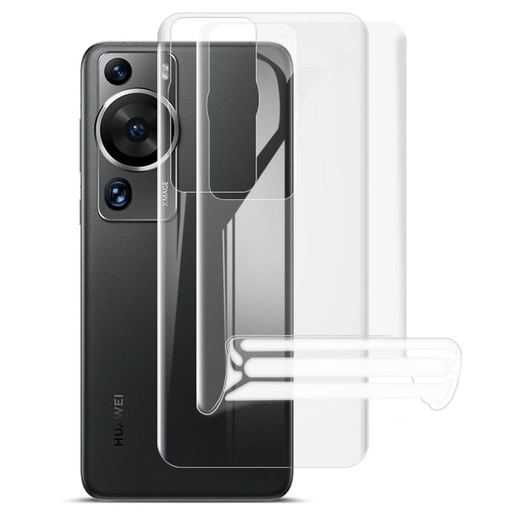 IMAK 2Pcs  /  Set For Huawei P60 / P60 Pro Hydrogel Film III TPU Back Film HD Clear Phone Back Protector - 1
