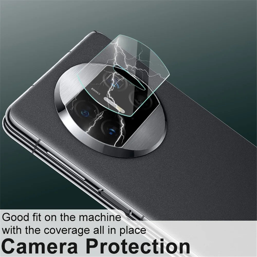 IMAK 2Pcs / Set For Huawei Mate X3 5G Transparent Rear Camera Lens Protector Tempered Glass Film - 5